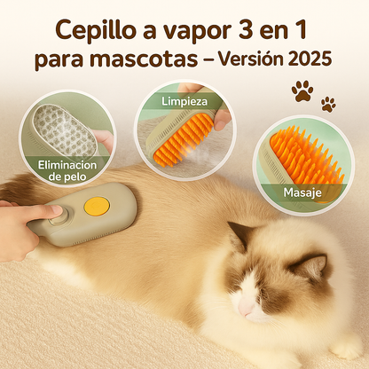 Cepillo masajeador 3 en 1 para Mascotas