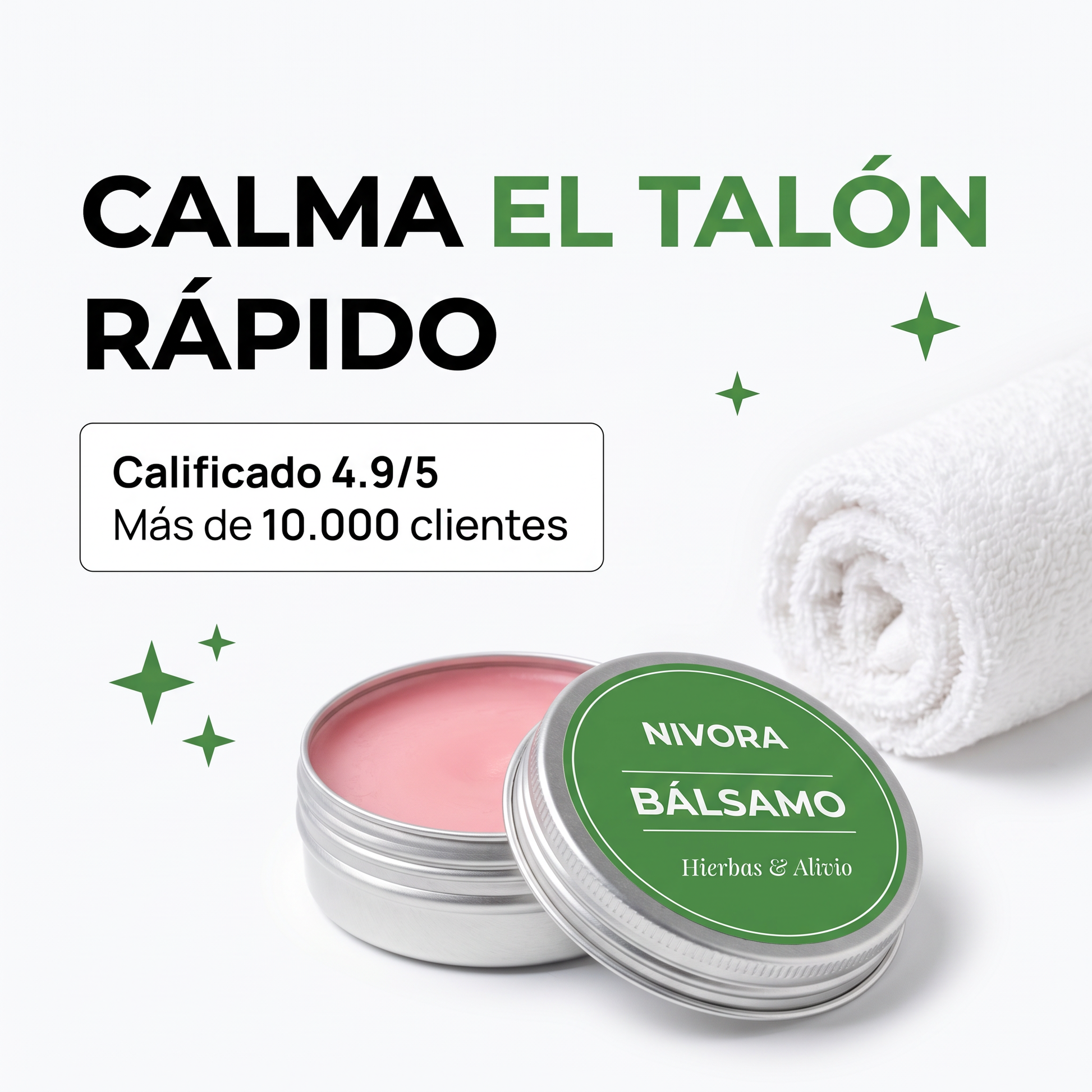 Calma el talón rápido
