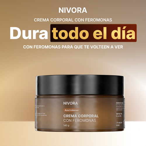 Crema corporal con feromonas Nivora, dura todo el día
