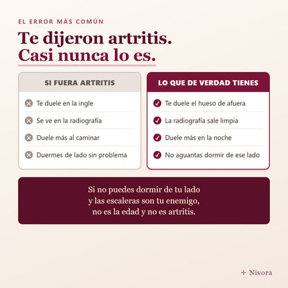 La diferencia entre artritis y dolor del tendon de la cadera