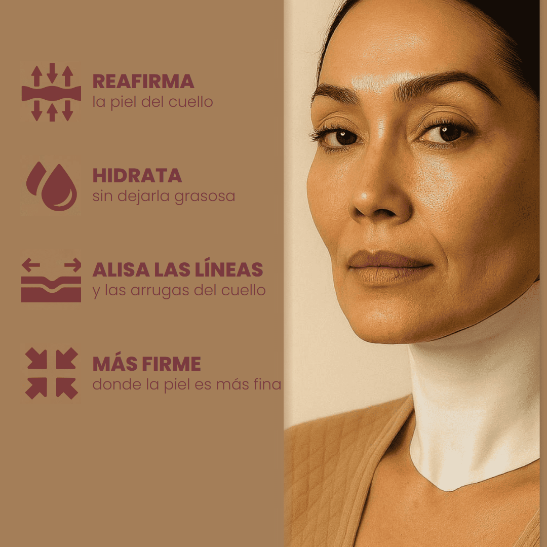 Beneficios de la mascarilla de cuello: reafirma, hidrata, alisa las líneas