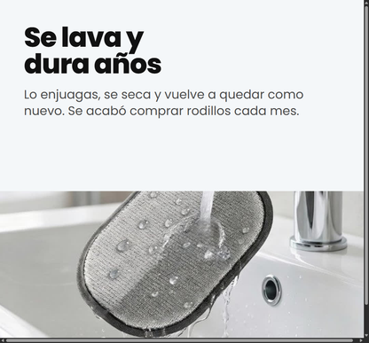 Se lava con agua y dura años