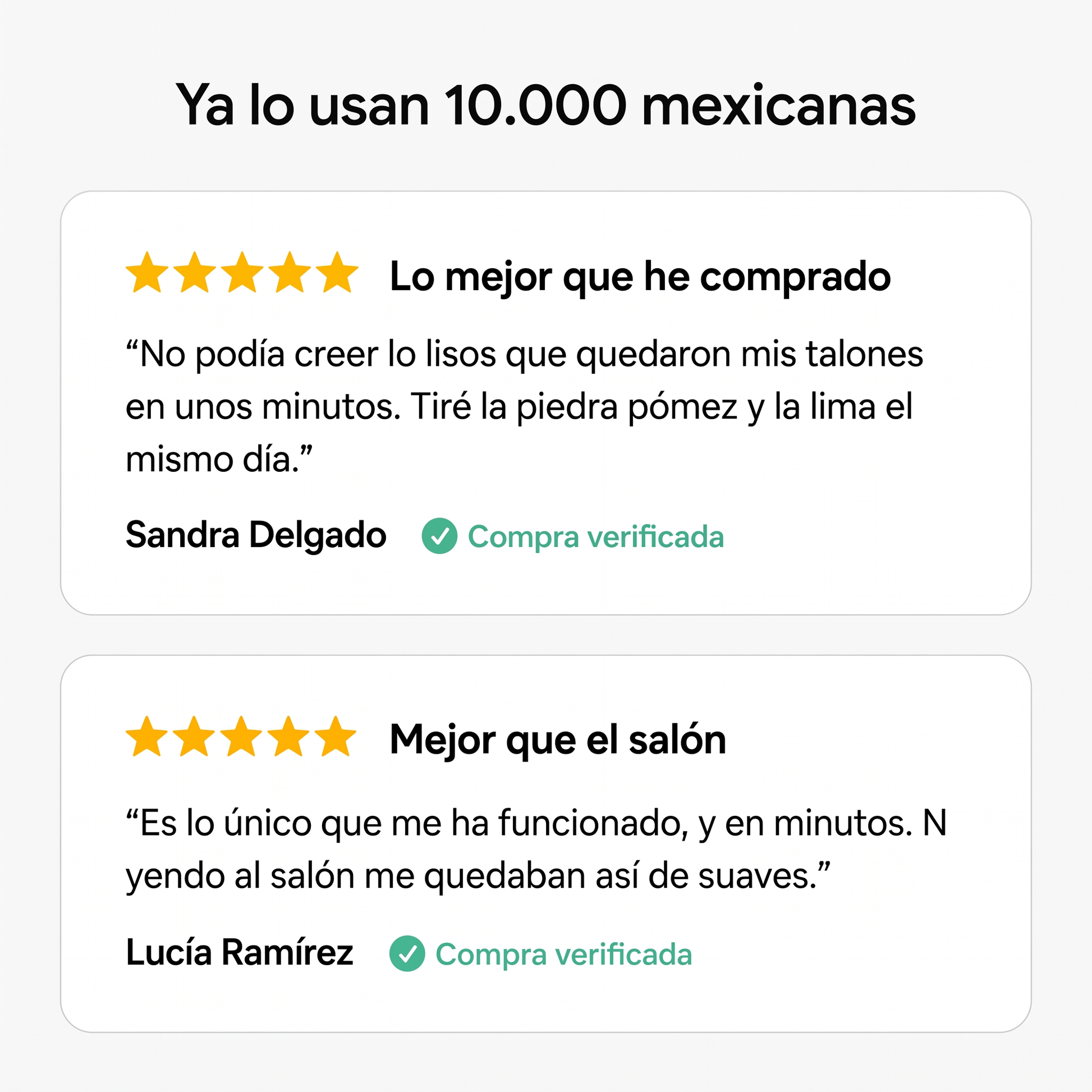 Resenas de clientas